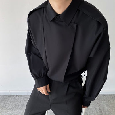 Camisa Manga Larga con Solapas Otoñales para Hombre - Image 19
