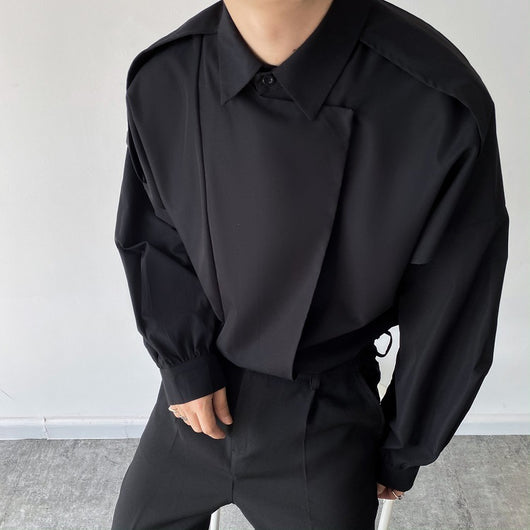 Camisa Manga Larga con Solapas Otoñales para Hombre - Image 19