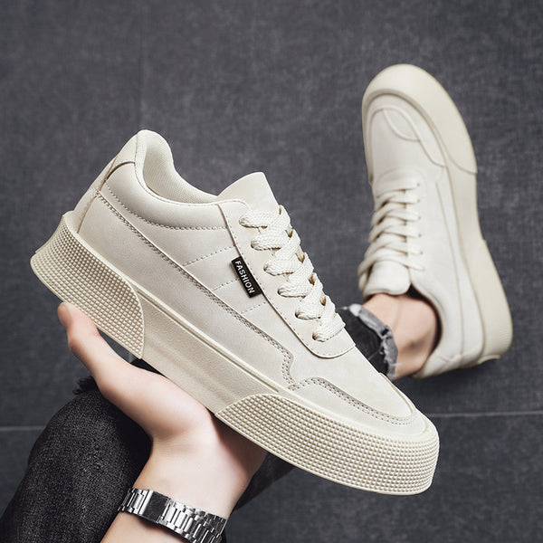 Tenis Casuales para Hombre Respirable con Suela Gruesa y Cordones - Zapatillas de Caminar y Correr