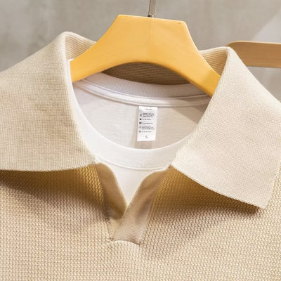 Polo Tejido con Cuello Solapa - Estilo Personalidad para Hombre - Image 20