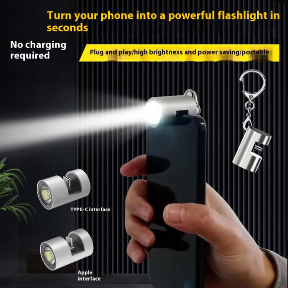 Linterna Recargable sin Luz LED - Llavero Portátil