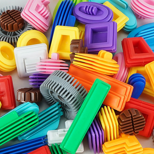 Bloques de Goma Suave para Morder - Juguete Sensorial Mágico