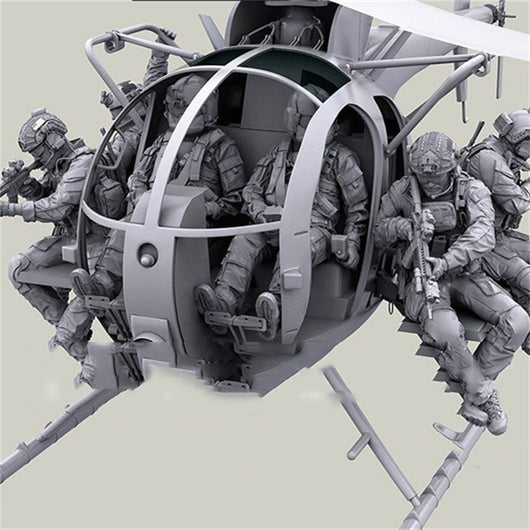Figura Militar Moderna - Conjunto de 6 Soldados sin Resina - Image 7
