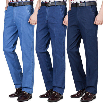 Jeans de Talle Alto con Forro de Terciopelo para Hombre - Calidez y Comodidad - Image 10