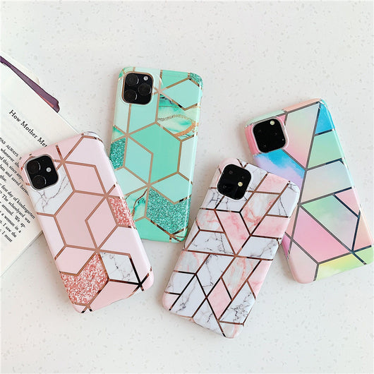 Funda de Silicona Marmolada Compatible con Apple - Image 7