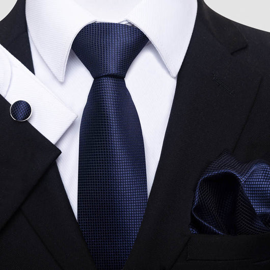 Conjunto de Corbata, Pañuelo y Gemelos para Hombre - Elegancia Empresarial - Image 10