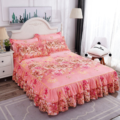 Juego de Cama Coreano Acolchado de Tres Piezas - Image 17