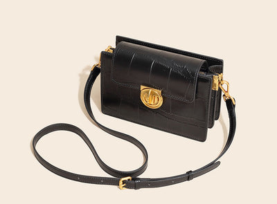 Bolsa Mensajera de Cuero Genuino Patrón Retro Diseño Exclusivo - Image 6