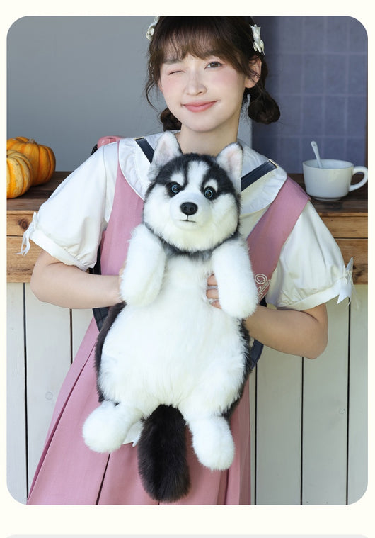 Peluche Simulado de Husky - Juguete de Bolsa Interactivo - Image 25