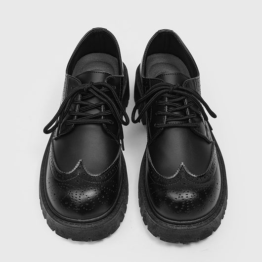 Zapatos de Cuero Casual con Tallado Brogue para Hombre - Image 2