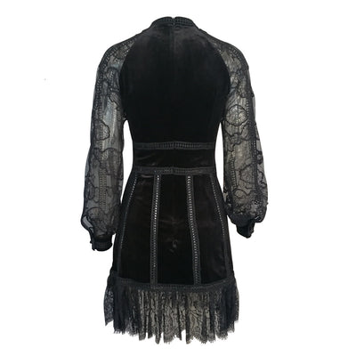 Vestido Semitransparente con Detalles de Cuentas - Image 2