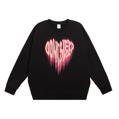 Sudadera de Pareja con Estampado Corazón Foam - Cuello Redondo y Puño Acanalado - Image 10