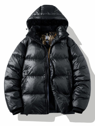 Chaqueta Corta Acolchada Brillante con Plumón de Pato - Image 7