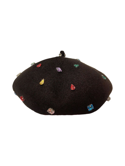 Boina Diamante Negra - Gorro Pintor Versátil y Cálido - Image 9