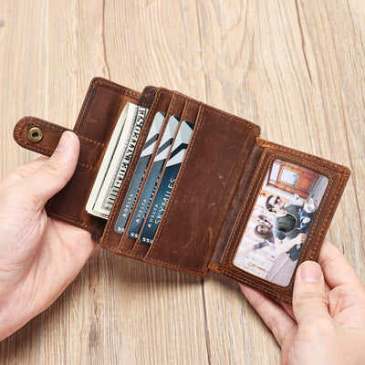 Cartera Minimalista de Cuero para Monedas y Tarjetas de Transporte - Image 11
