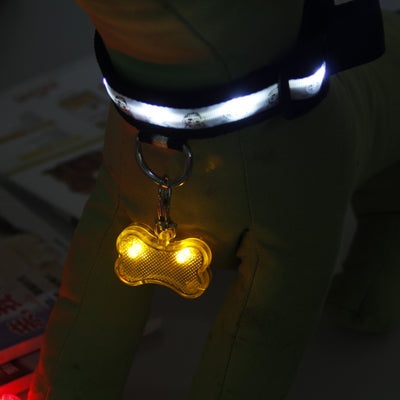 Placa de Identificación LED Forma Hueso para Mascotas - Collar de Seguridad Luminoso - Image 8