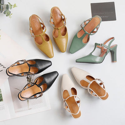 Sandalias de Tacón Grueso Verano - Diseño Europeo y Americano para Mujer - Image 7