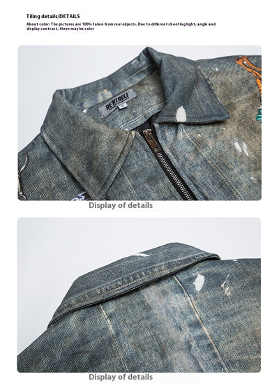 Chaqueta Acolchada Retro Americana Ancha para Hombre - Image 11