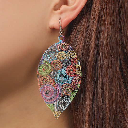 Aretes de Hoja Calada