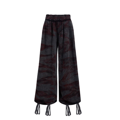 Pantalones Vintage Tiger Teñidos a Mano - Estilo Niche Original - Image 2