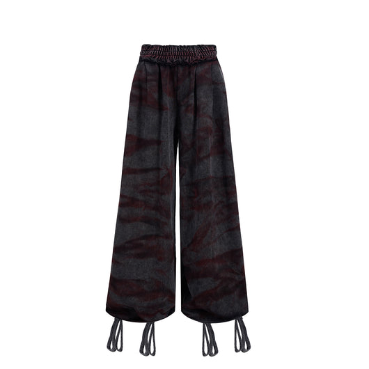 Pantalones Vintage Tiger Teñidos a Mano - Estilo Niche Original - Image 2