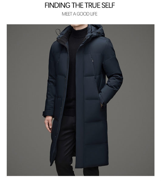 Chaqueta Acolchada de Pato con Gorro Desmontable - Abrigo Cálido Hombre - Image 21