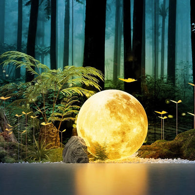 Lámpara Solar Decorativa para Jardín - Luz Lunar Impermeable