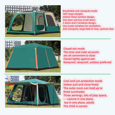 Tienda de Campaña Automática para 3-8 Personas - Aluminio Reforzado Doble Capa Impermeable - Image 15