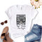 Playera Estampada Ajustada de Cuello Redondo Manga Corta