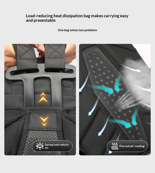 Mochila Ejecutiva Multifuncional para Hombre con Descarga de Peso - Image 14