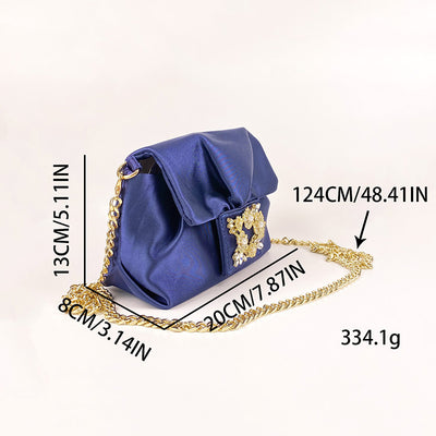 Bolso Bandolera Retro Arrugado con Cadena - Image 21