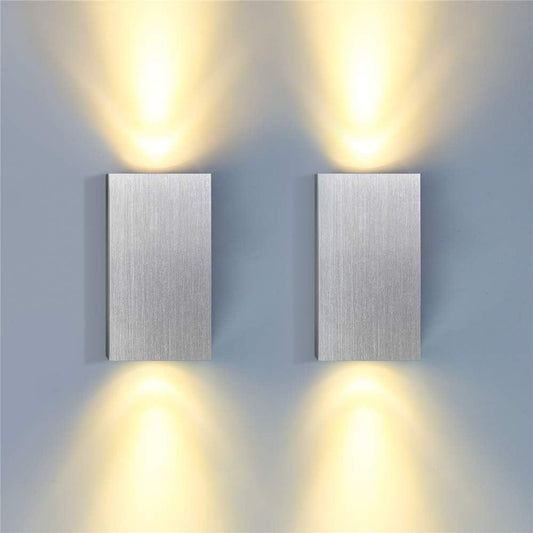 Lámpara de Pared Minimalista Bidireccional en Aluminio para Dormitorio