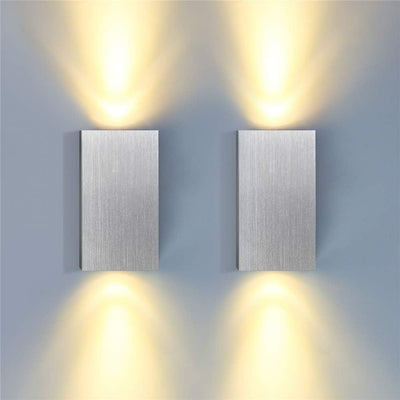 Lámpara de Pared Minimalista Bidireccional en Aluminio para Dormitorio