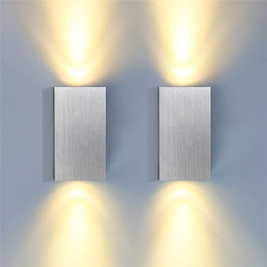 Lámpara de Pared Minimalista Bidireccional en Aluminio para Dormitorio