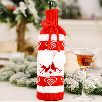 Funda Protectora Navideña para Botellas de Vino - Decoración de Mesa y Hogar - Image 32