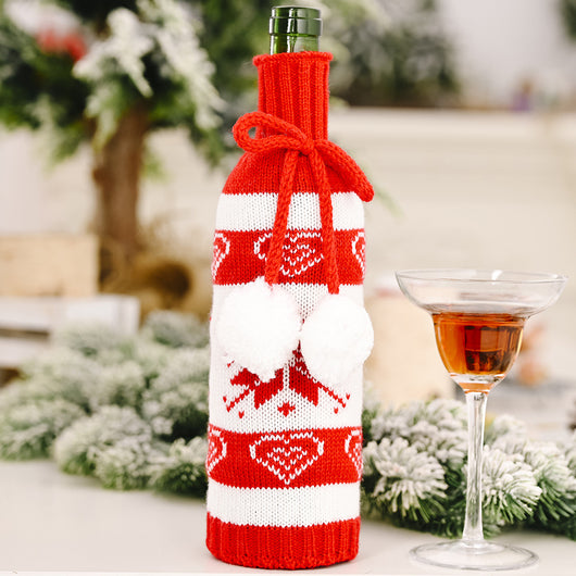 Funda Protectora Navideña para Botellas de Vino - Decoración de Mesa y Hogar - Image 32