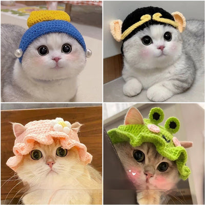 Gorro Tejido para Mascotas - Sombrero Divertido para Gatos y Perros - Image 3