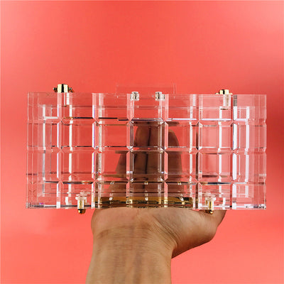 Bolso de Noche Acrílico Transparente Cristal Premium con Asa Rígida - Image 15