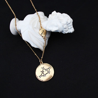 Colgante Dorado de los 12 Signos del Zodiaco - Image 28