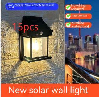 Lámpara Solar de Pared para Jardín con Sensor de Movimiento - Resistente al Agua - Image 25