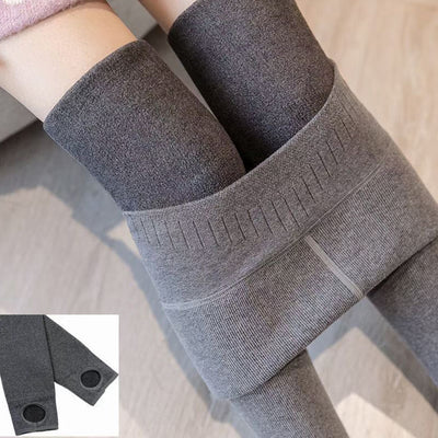 Leggings de Algodón Puro Cintura Alta Reductores con Forro Térmico - Image 17
