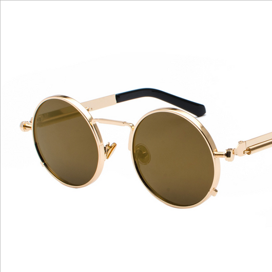 Gafas de Sol Estilo Punk con Patas Metálicas y Lentes Reflectivas - Image 23