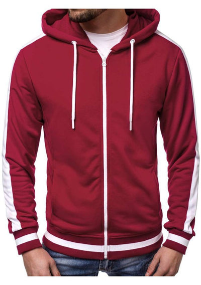 Sudadera con Capucha y Cierre de Contraste para Hombre - Image 4