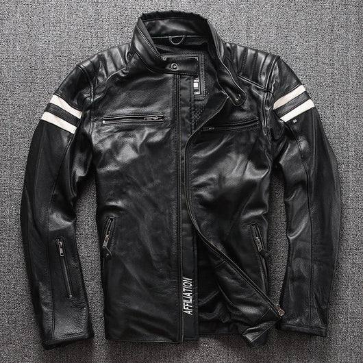 Chaqueta de Cuero para Motocicleta