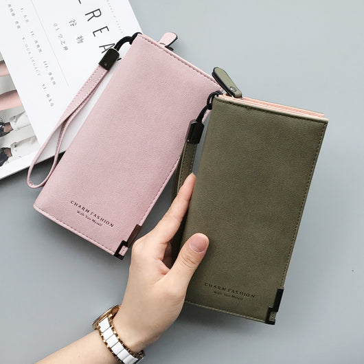 Billetera Bolsa para Celular con Acabado Satinado