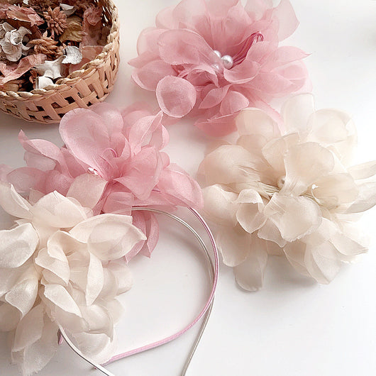Accesorios para el Cabello Infantil con Clip Lateral Flor de Perla - Image 12