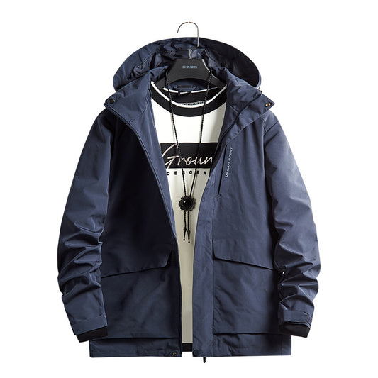 Chaqueta Deportiva Oversized con Capucha Desmontable para Hombre - Image 2