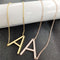 Collar Inicial Acero Inoxidable Chapado en Oro Rosa