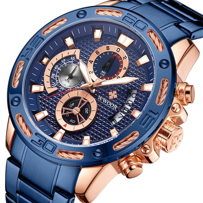 Reloj de Acero Inoxidable para Hombre con Movimiento de Cuarzo - Image 23