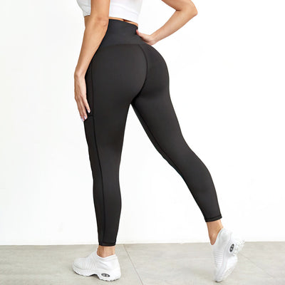 Pantalones Deportivos Cintura Alta con Faja Abdominal y Levantacaderas